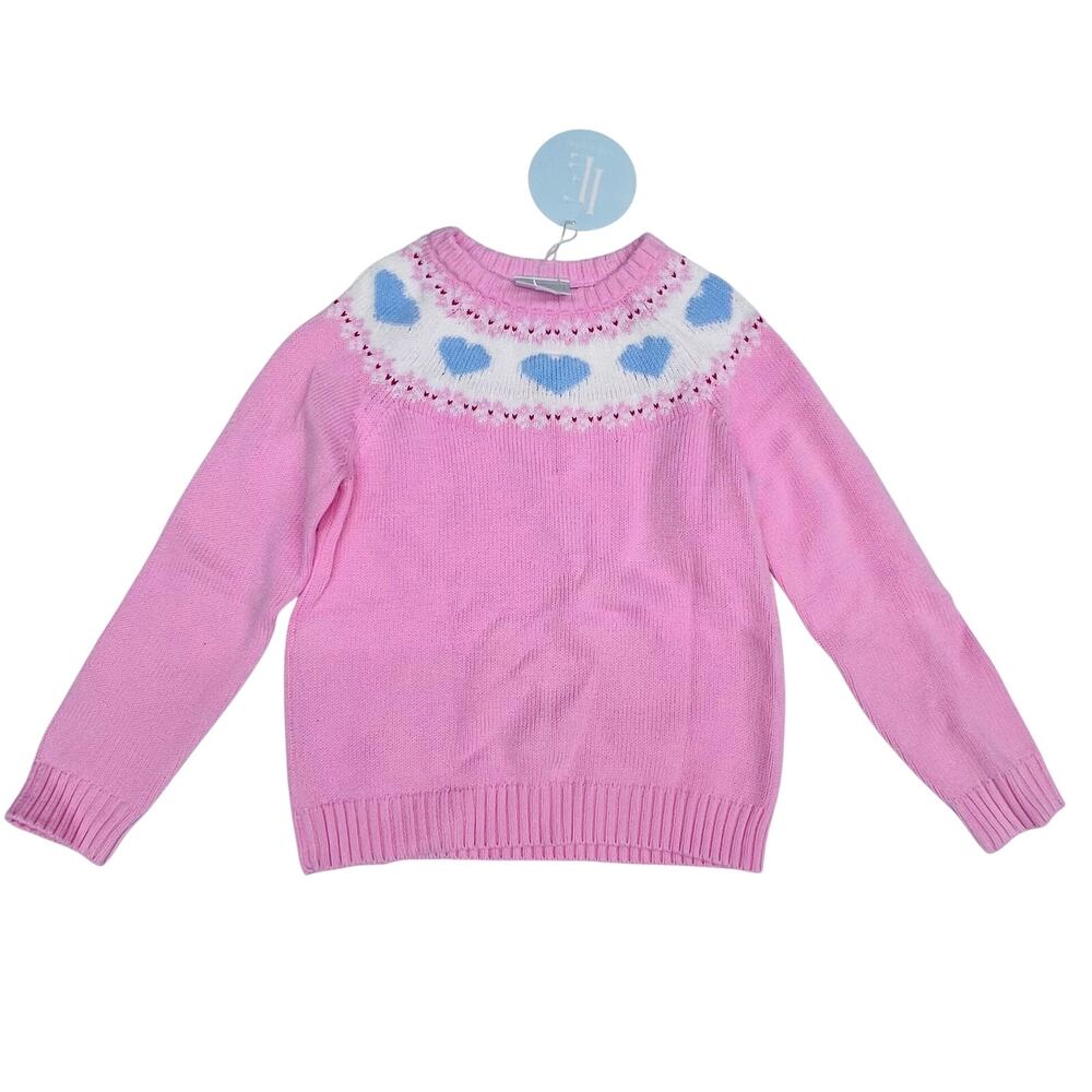 NWT Little English Size 4T Hearts Fair Isle Sweater